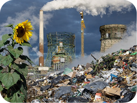 Environmental pollution and industrial waste